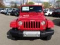 2014 Flame Red Jeep Wrangler Sahara 4x4  photo #3