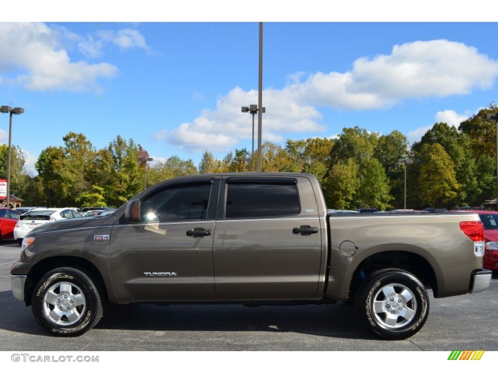 2011 Tundra SR5 CrewMax 4x4 - Pyrite Mica / Black photo #5