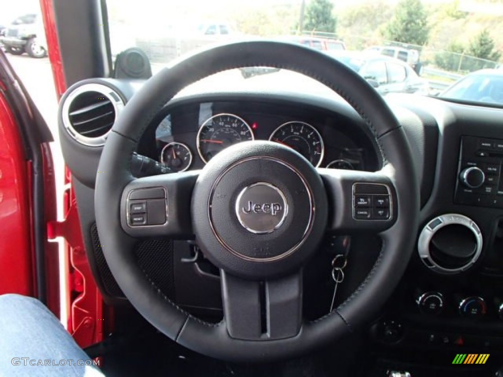 2014 Jeep Wrangler Sahara 4x4 Steering Wheel Photos