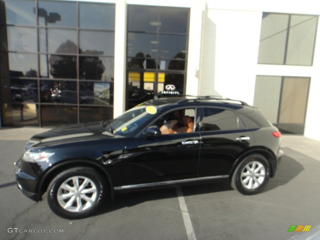 2006 FX 35 AWD - Black Obsidian / Brick/Black photo #2
