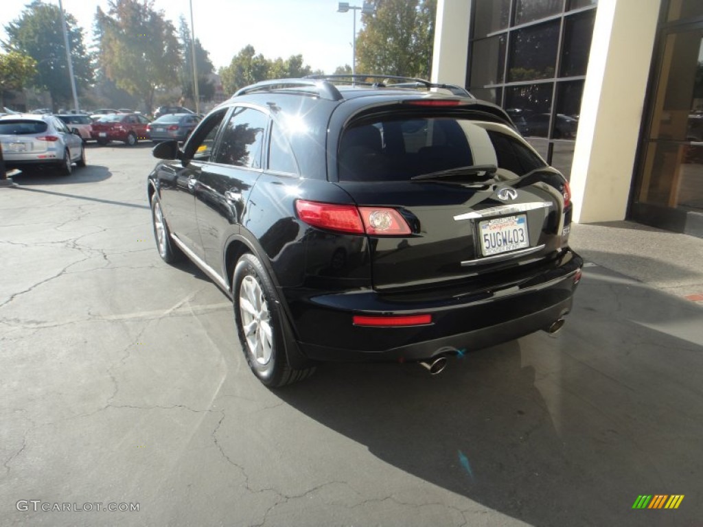 2006 FX 35 AWD - Black Obsidian / Brick/Black photo #3