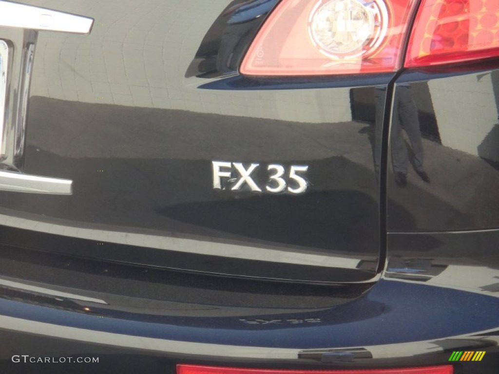 2006 FX 35 AWD - Black Obsidian / Brick/Black photo #4