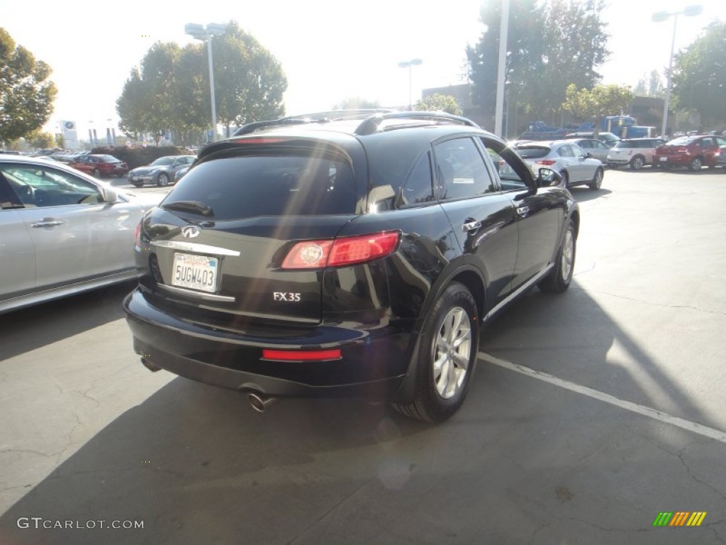 2006 FX 35 AWD - Black Obsidian / Brick/Black photo #5