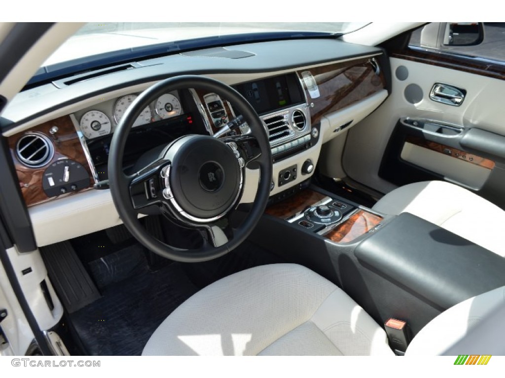 Seashell/Black Interior 2012 Rolls-Royce Ghost Standard Ghost Model Photo #87238389
