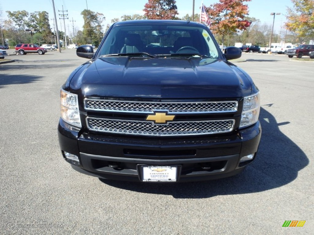 2013 Silverado 1500 LTZ Extended Cab 4x4 - Black / Ebony photo #2