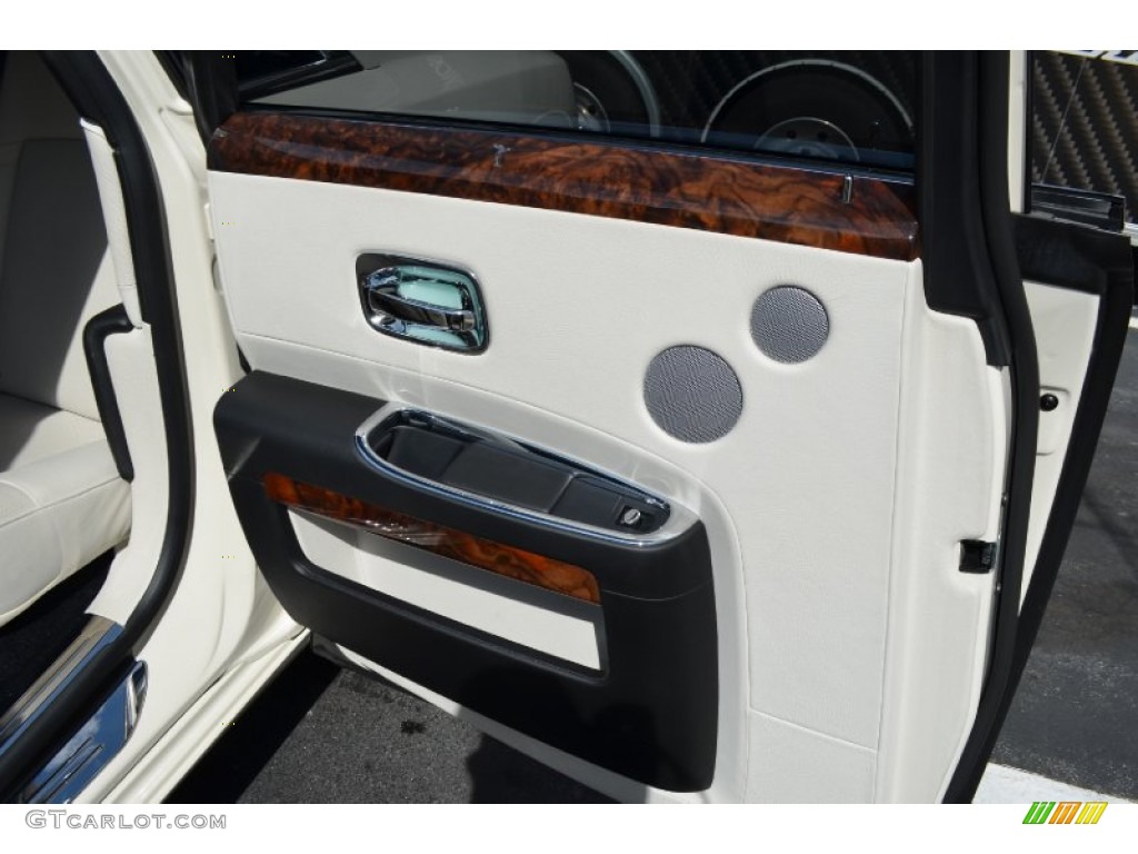 2012 Rolls-Royce Ghost Standard Ghost Model Seashell/Black Door Panel Photo #87238437