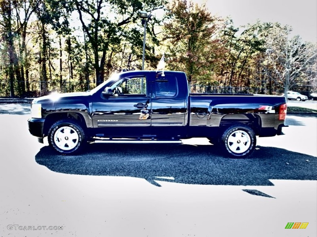 2013 Silverado 1500 LTZ Extended Cab 4x4 - Black / Ebony photo #6