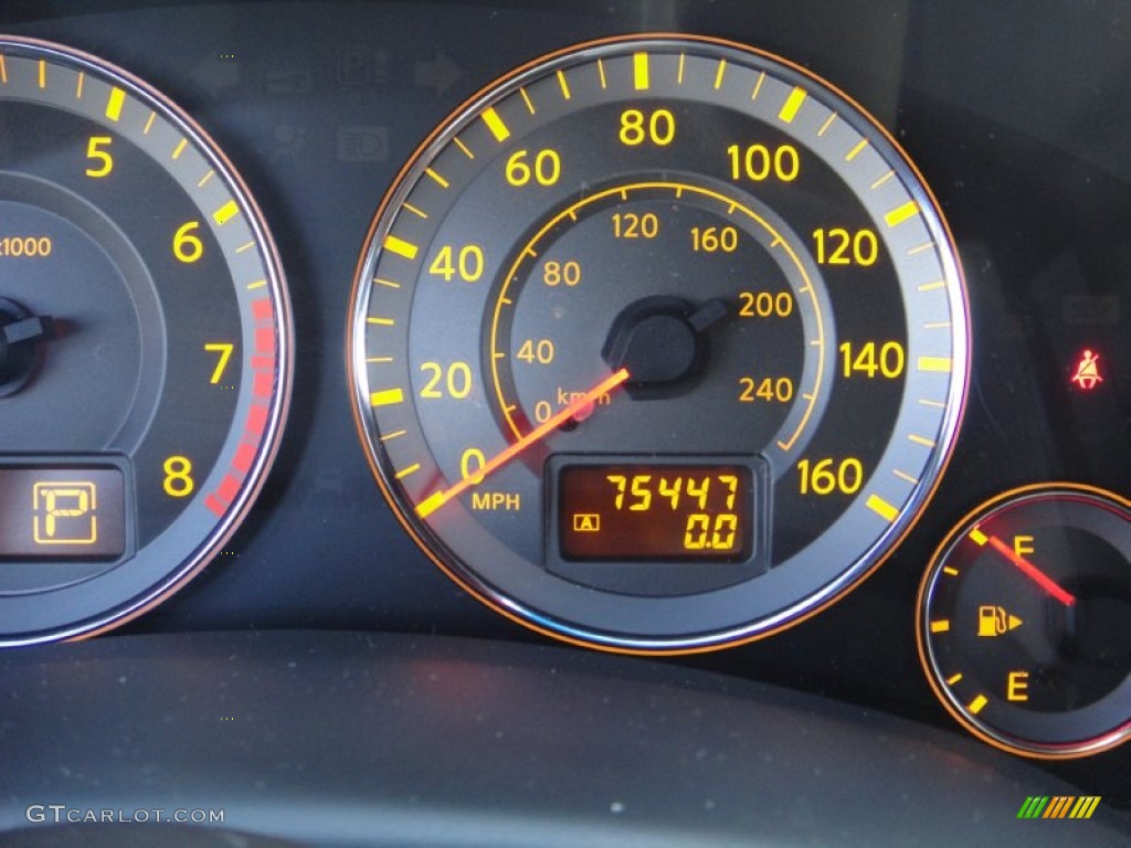 2006 FX 35 AWD - Black Obsidian / Brick/Black photo #15