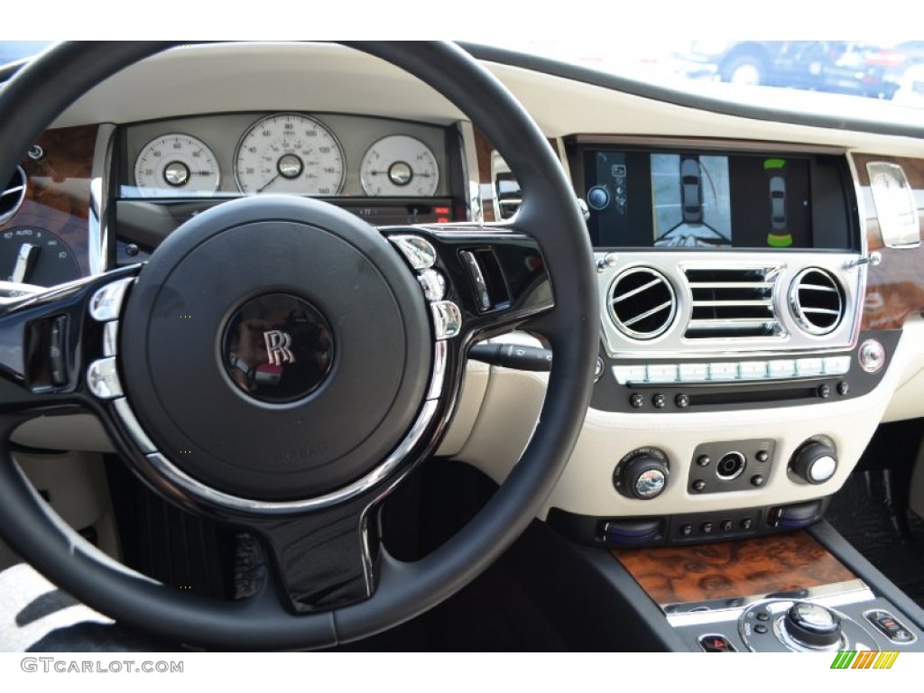 2012 Rolls-Royce Ghost Standard Ghost Model Seashell/Black Dashboard Photo #87238659