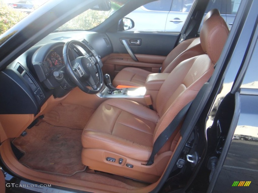 Brick/Black Interior 2006 Infiniti FX 35 AWD Photo #87238683