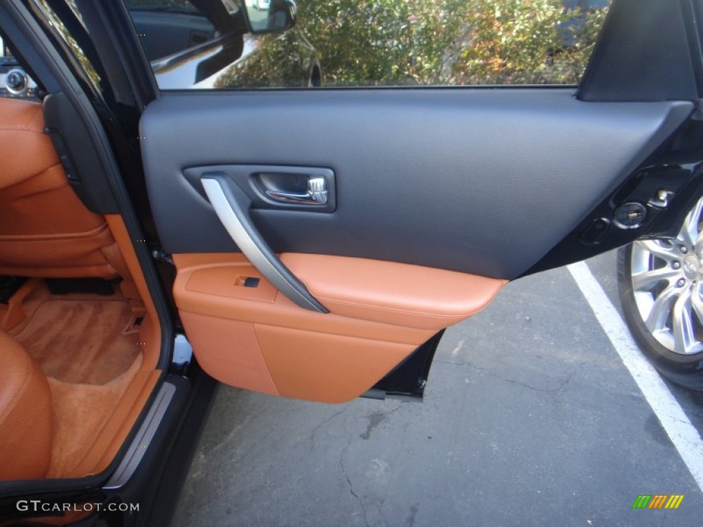 2006 FX 35 AWD - Black Obsidian / Brick/Black photo #25