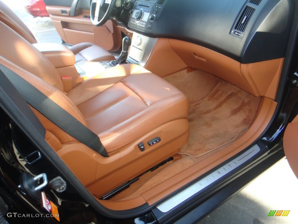 2006 FX 35 AWD - Black Obsidian / Brick/Black photo #26