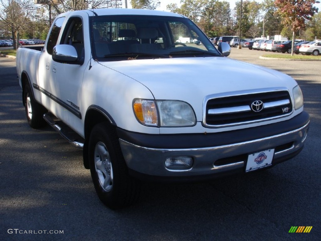 2000 Tundra SR5 Extended Cab - Natural White / Gray photo #3