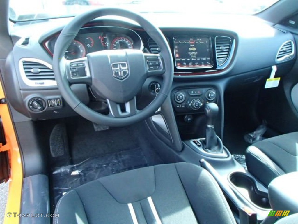Black/Light Tungsten Interior 2014 Dodge Dart SXT Photo #87241622