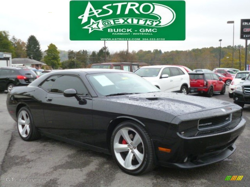 2008 Challenger SRT8 - Brilliant Black Crystal Pearl / Dark Slate Gray photo #1