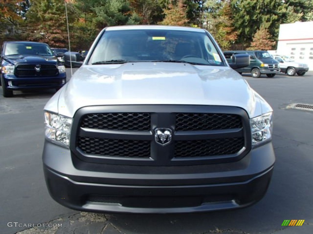 2014 1500 Tradesman Regular Cab 4x4 - Bright Silver Metallic / Black/Diesel Gray photo #3