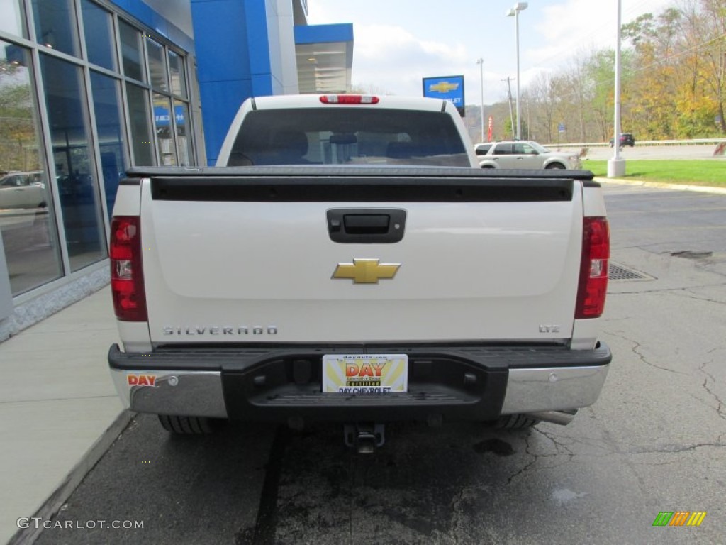 2013 Silverado 1500 LTZ Crew Cab 4x4 - White Diamond Tricoat / Light Cashmere/Dark Cashmere photo #5