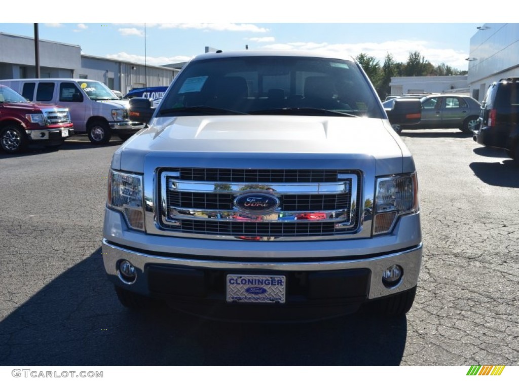 2013 F150 XLT SuperCrew - Ingot Silver Metallic / Steel Gray photo #7