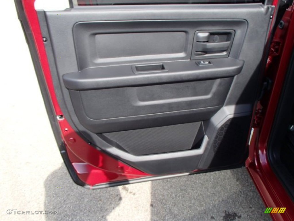 2014 1500 Express Crew Cab 4x4 - Deep Cherry Red Crystal Pearl / Black/Diesel Gray photo #13