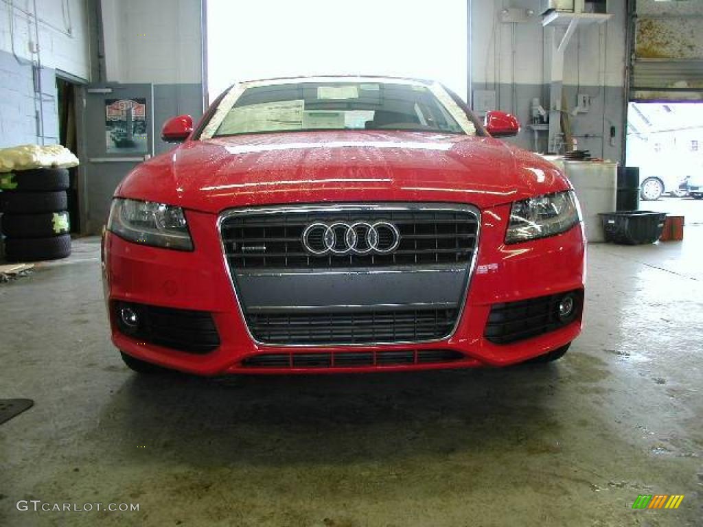 2009 A4 2.0T quattro Sedan - Brilliant Red / Cardamom Beige photo #2