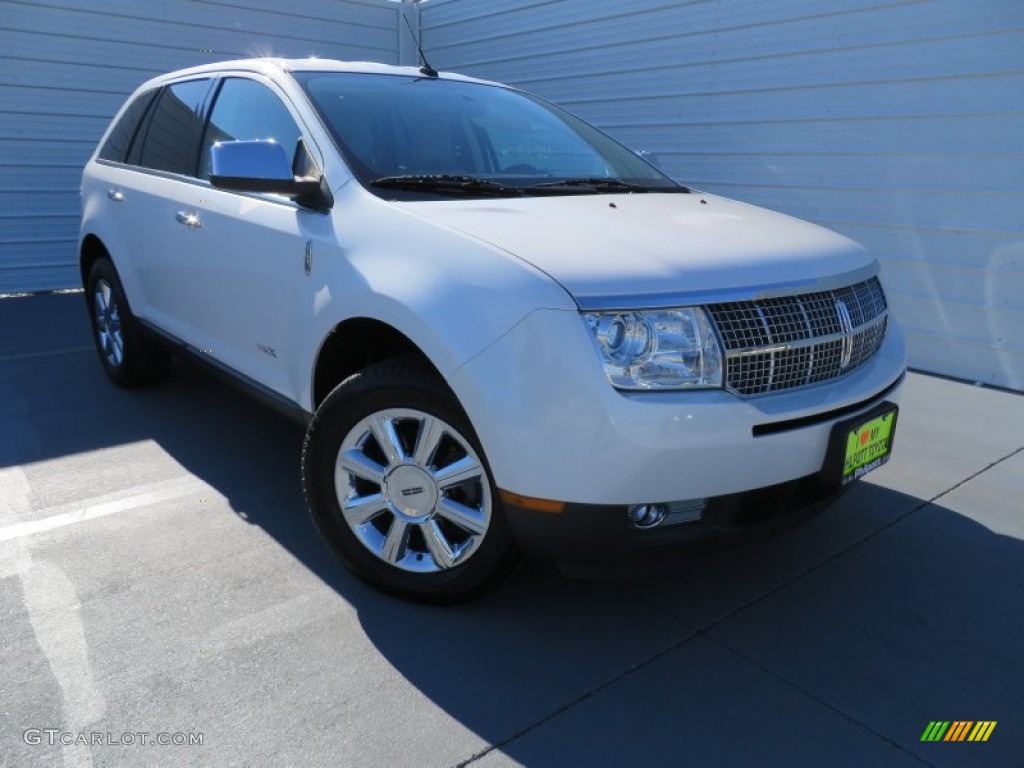2009 MKX AWD - White Platinum Tri Coat / Medium Light Stone photo #1