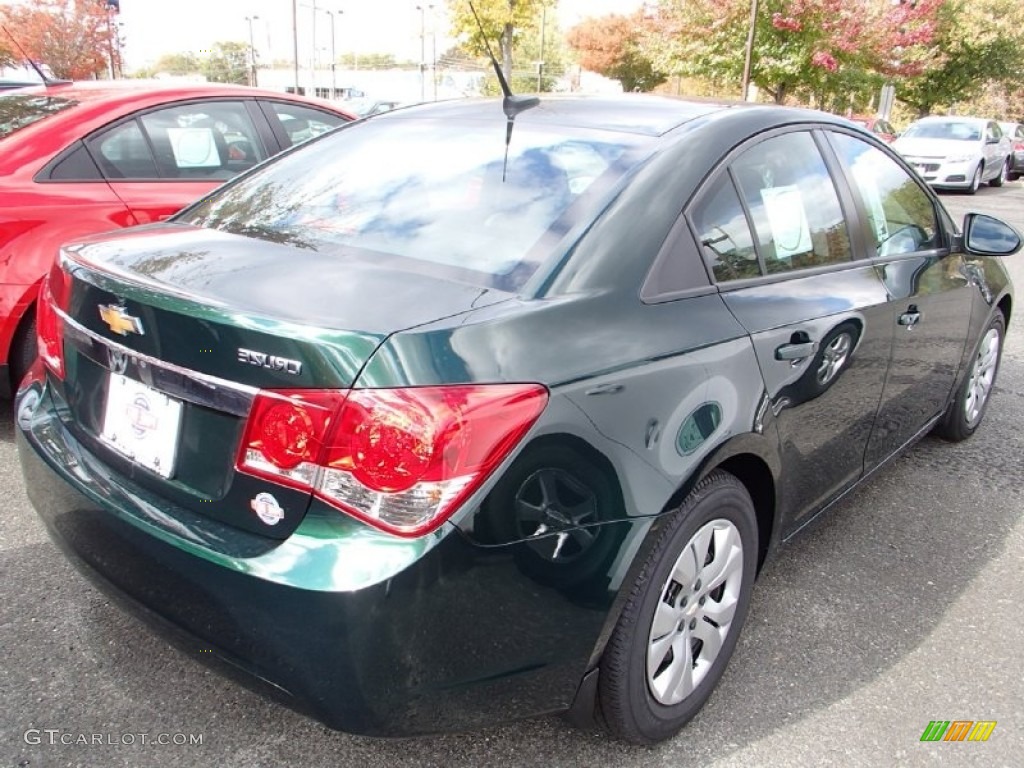 2014 Cruze LS - Rainforest Green Metallic / Jet Black/Medium Titanium photo #2