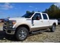 2013 White Platinum Tri-Coat Ford F250 Super Duty Lariat Crew Cab 4x4  photo #6