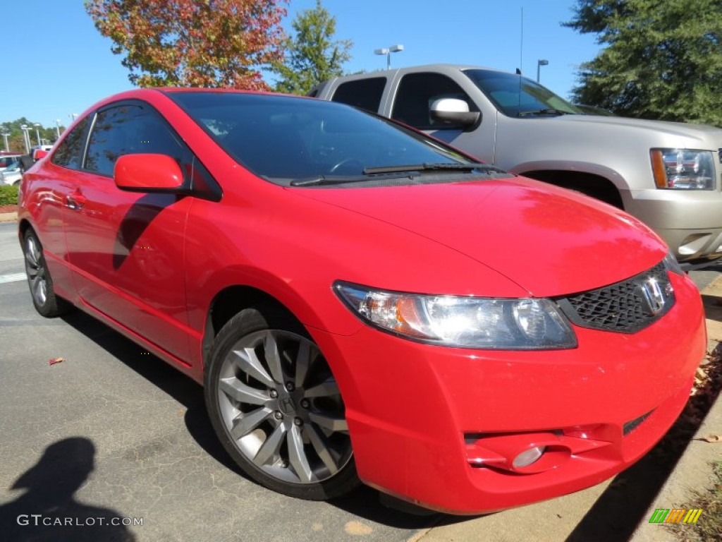 Rallye Red 2009 Honda Civic Si Coupe Exterior Photo #87246411