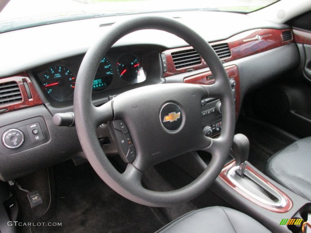 2010 Chevrolet Impala LS Ebony Steering Wheel Photo #87247107