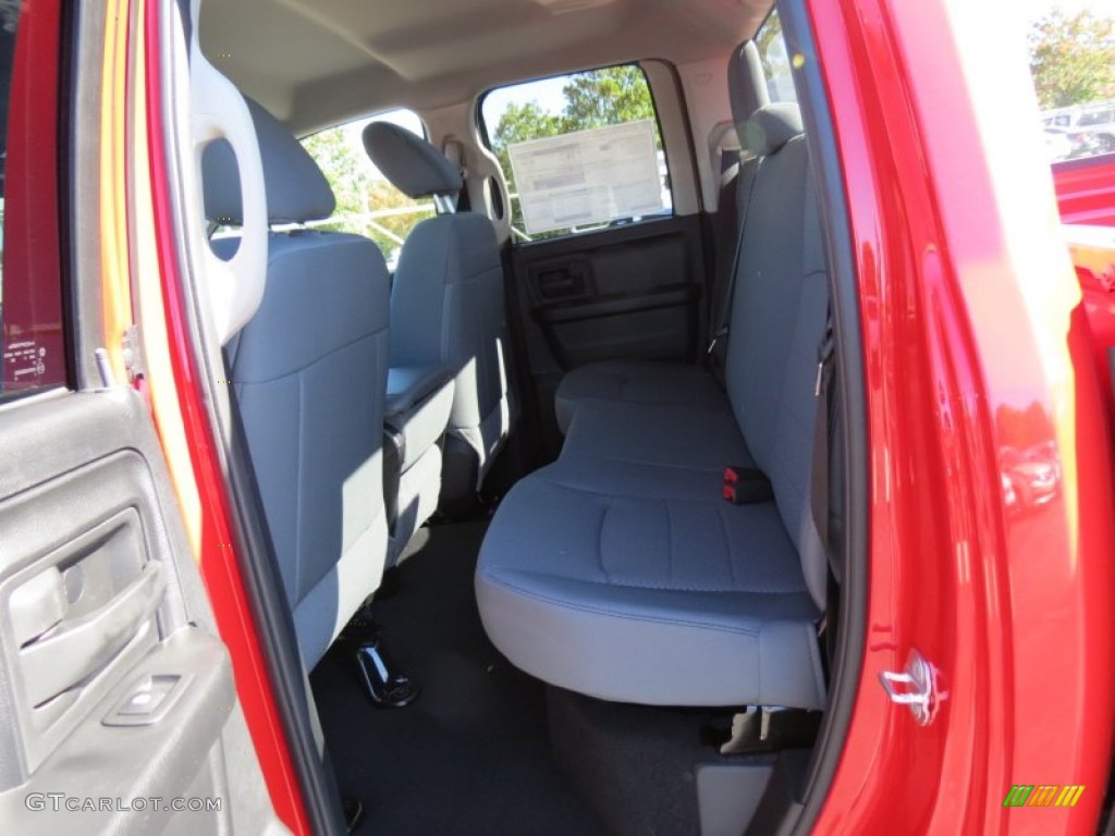 2014 1500 Express Quad Cab - Flame Red / Black/Diesel Gray photo #8