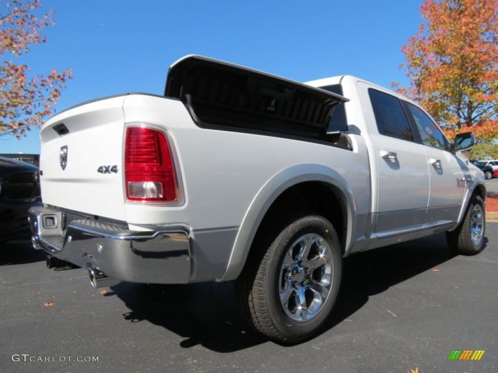 2014 1500 Laramie Crew Cab 4x4 - Bright White / Black photo #3