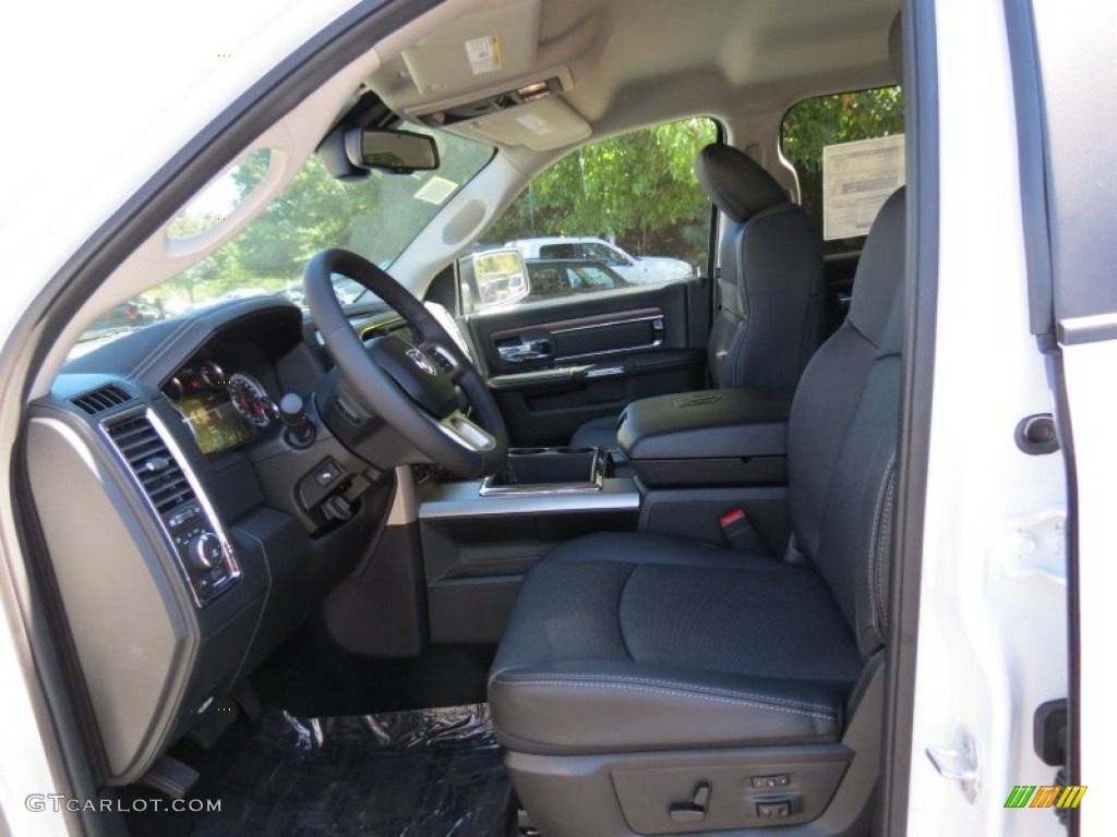 2014 1500 Laramie Crew Cab 4x4 - Bright White / Black photo #7