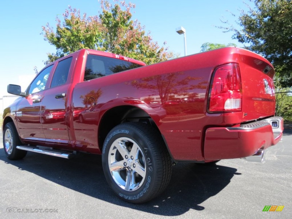 2014 1500 Express Quad Cab - Deep Cherry Red Crystal Pearl / Black/Diesel Gray photo #2