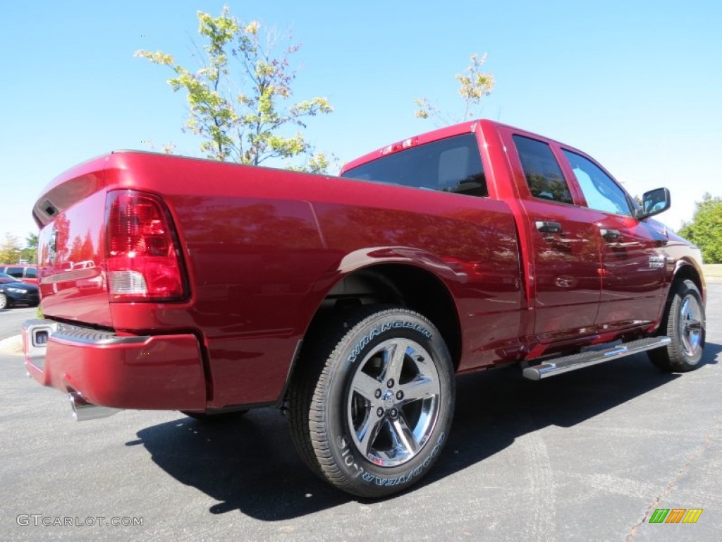 2014 1500 Express Quad Cab - Deep Cherry Red Crystal Pearl / Black/Diesel Gray photo #3