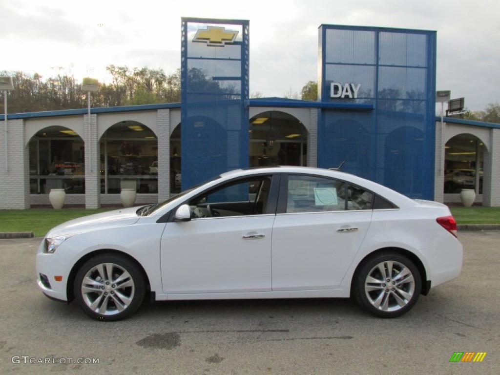 2014 Cruze LTZ - Summit White / Cocoa/Light Neutral photo #2