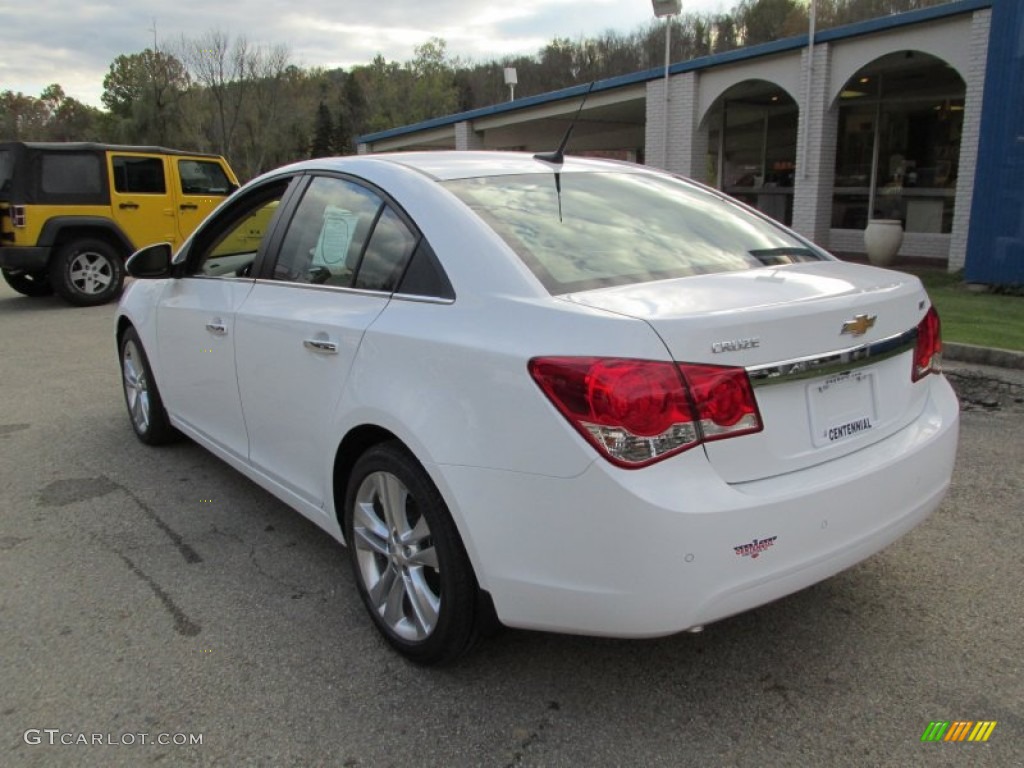 2014 Cruze LTZ - Summit White / Cocoa/Light Neutral photo #4