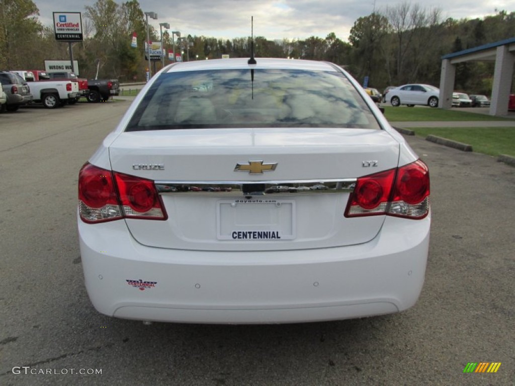 2014 Cruze LTZ - Summit White / Cocoa/Light Neutral photo #5