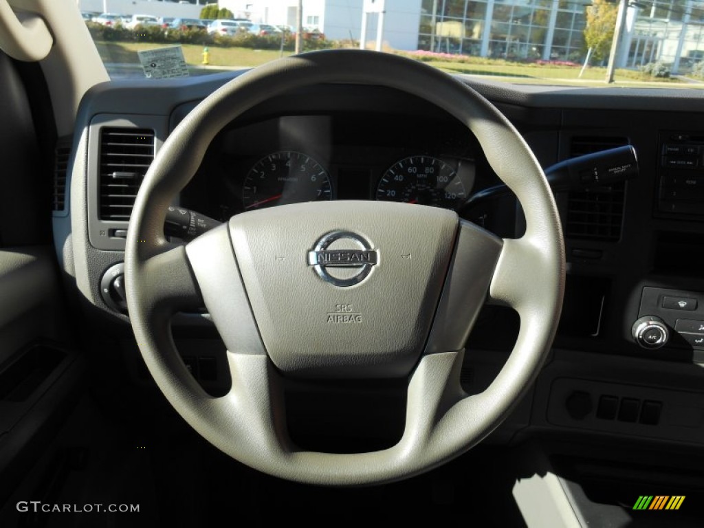 2013 Nissan NV 1500 S Gray Steering Wheel Photo #87249309