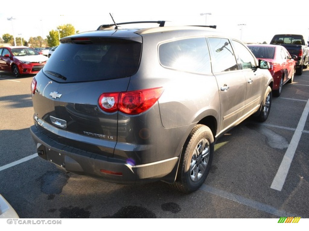 2011 Traverse LS AWD - Cyber Gray Metallic / Dark Gray/Light Gray photo #2