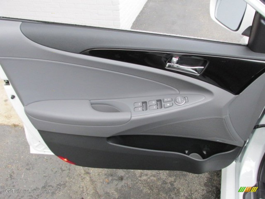 2014 Sonata Limited - Pearl White / Gray photo #9