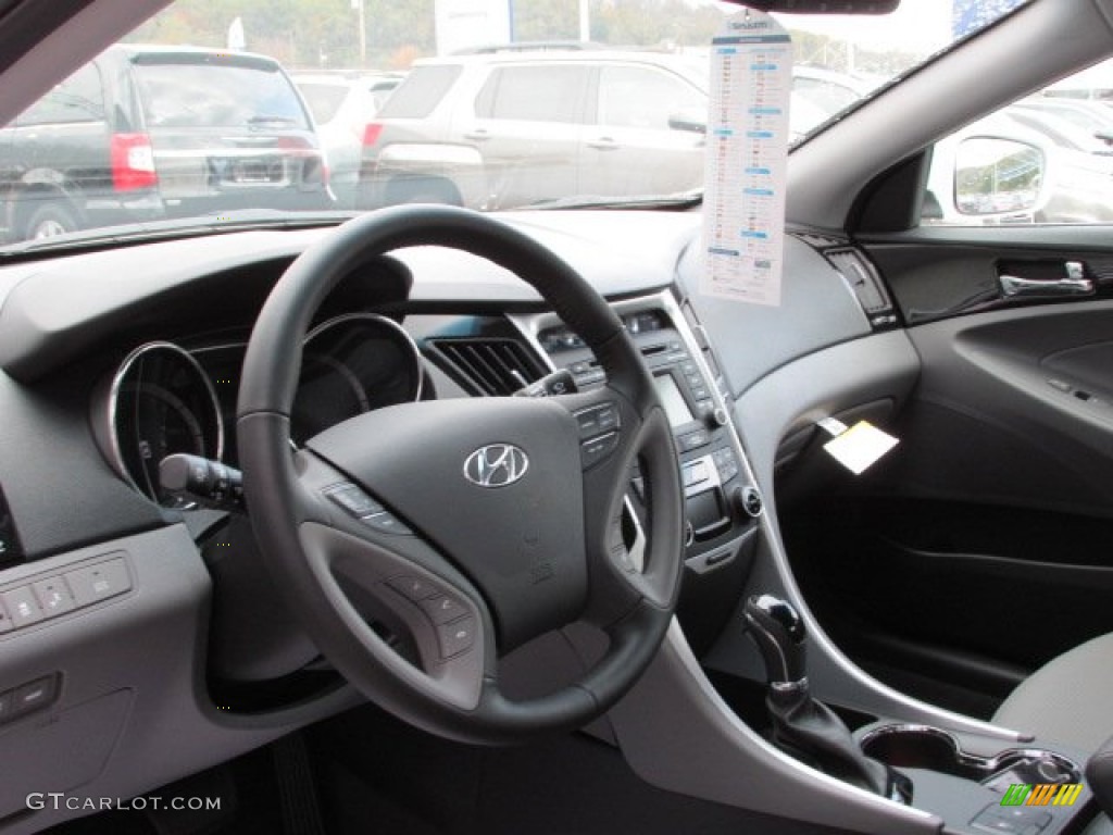 2014 Sonata Limited - Pearl White / Gray photo #13