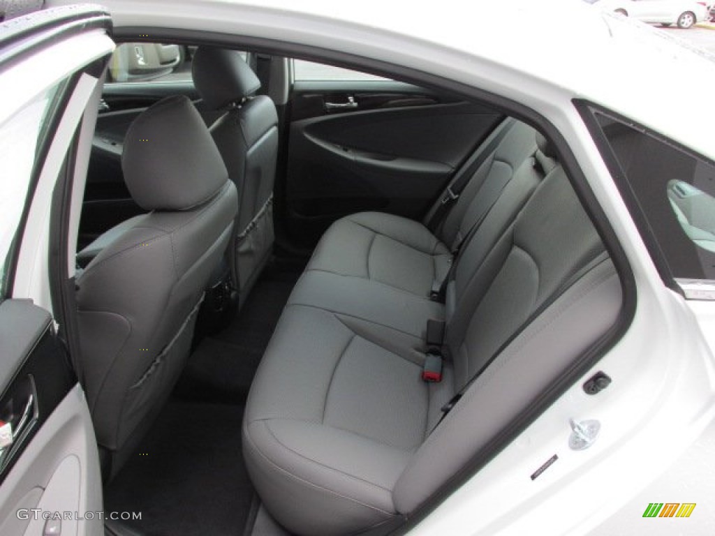 2014 Sonata Limited - Pearl White / Gray photo #19