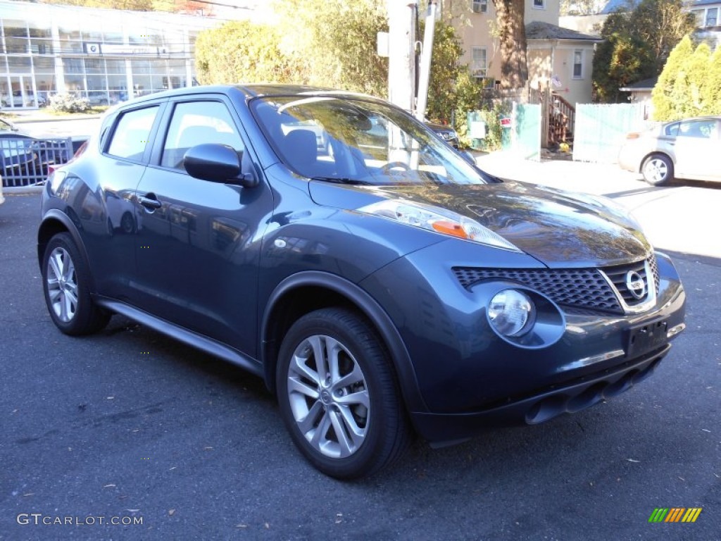 2012 Juke S AWD - Graphite Blue / Black/Silver Trim photo #1