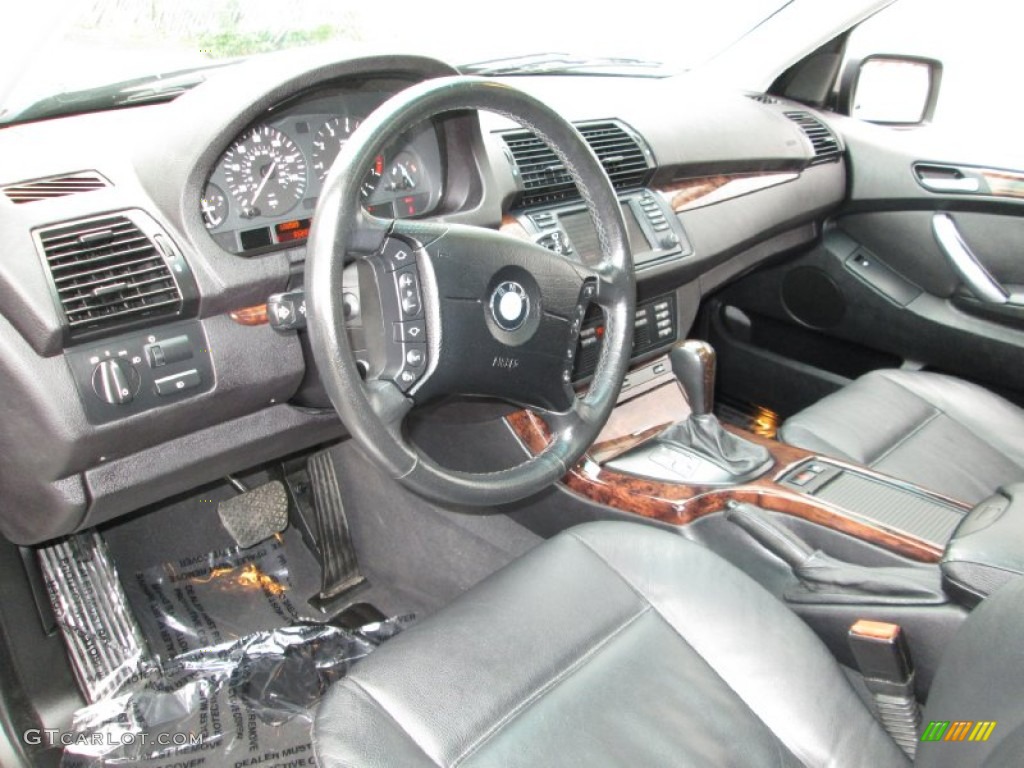 Black Interior 2004 BMW X5 4.4i Photo #87253842