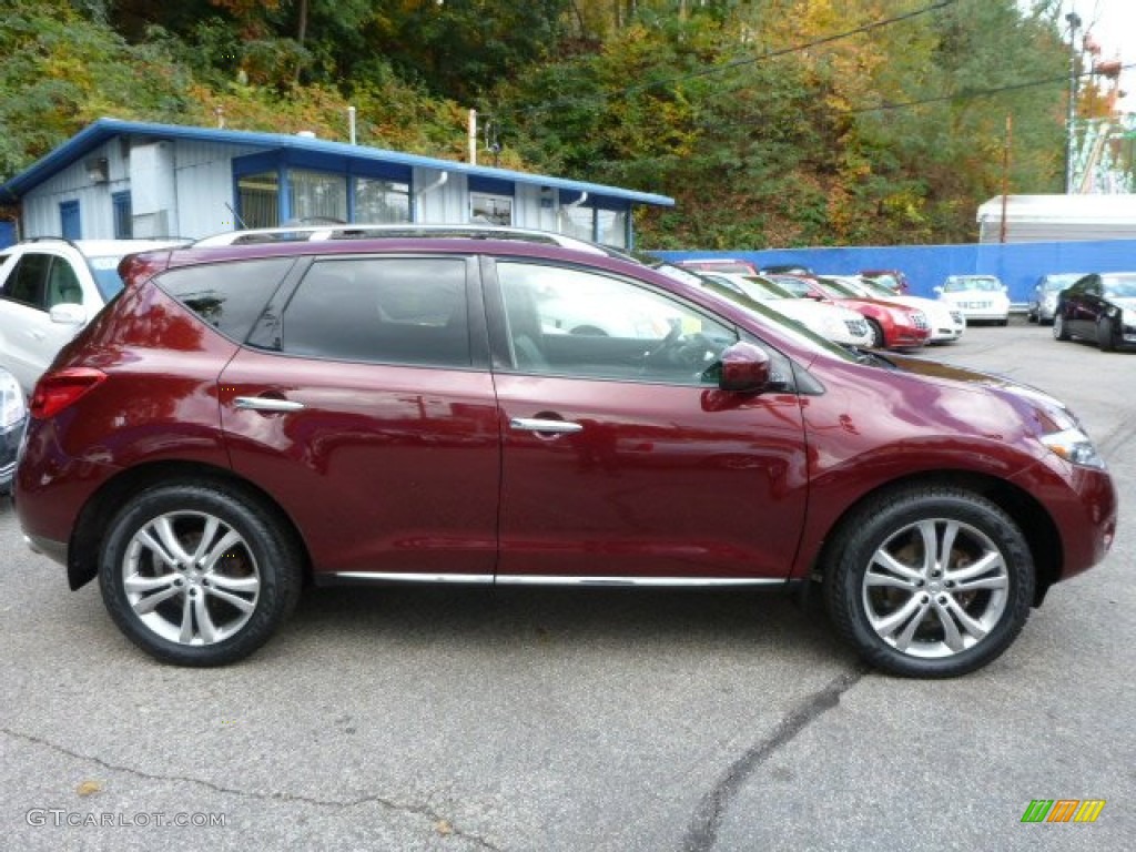 2009 Murano LE AWD - Merlot Metallic / Black photo #14