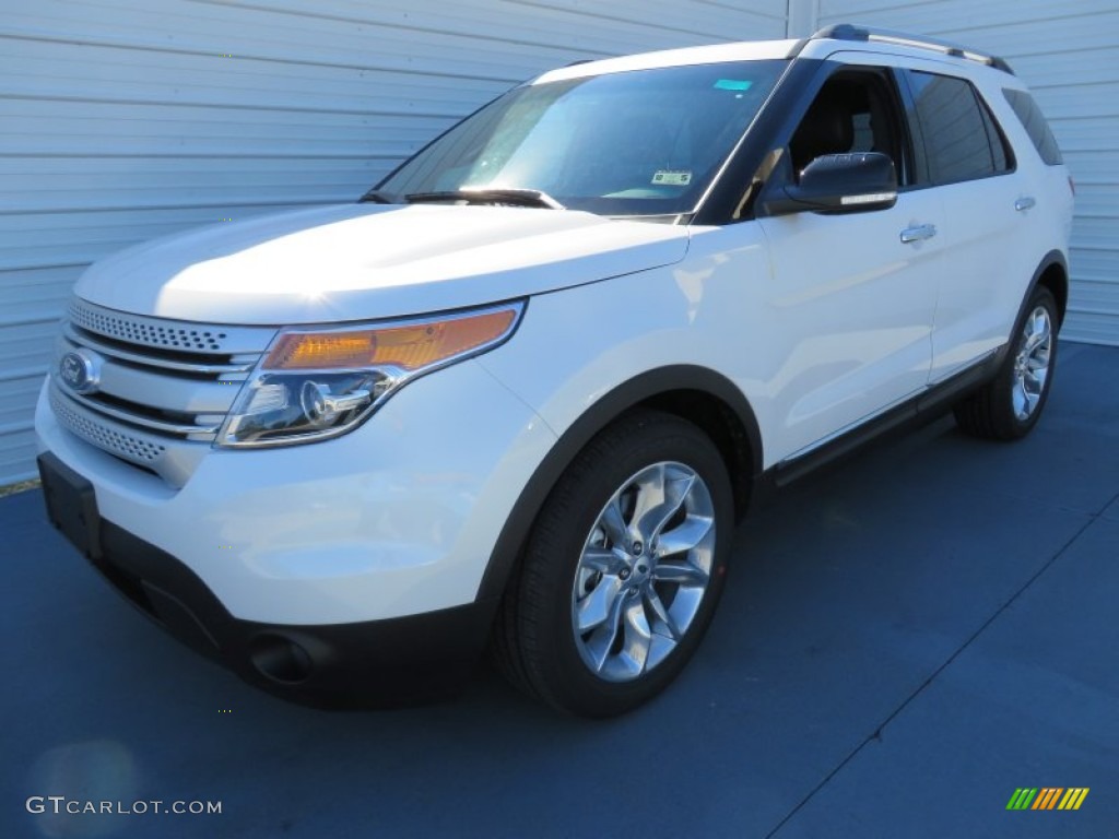 2014 Explorer XLT - White Platinum / Charcoal Black photo #7