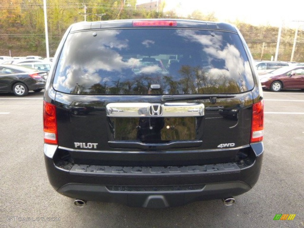 2014 Pilot EX-L 4WD - Crystal Black Pearl / Gray photo #4