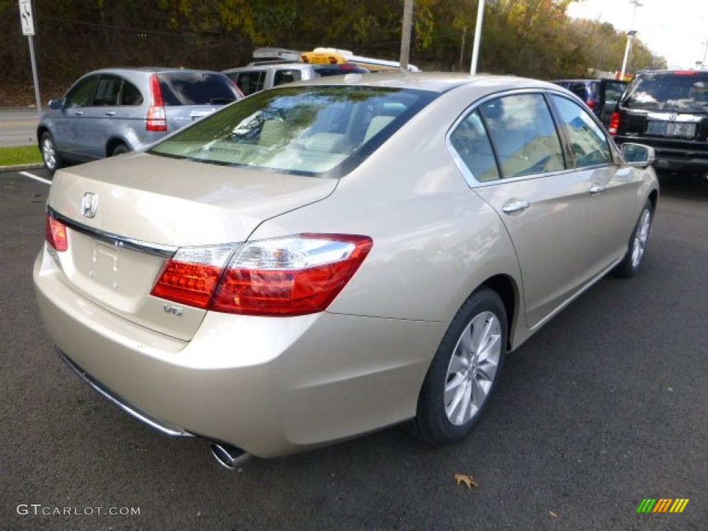 2014 Accord EX-L V6 Sedan - Champagne Frost Pearl / Ivory photo #3