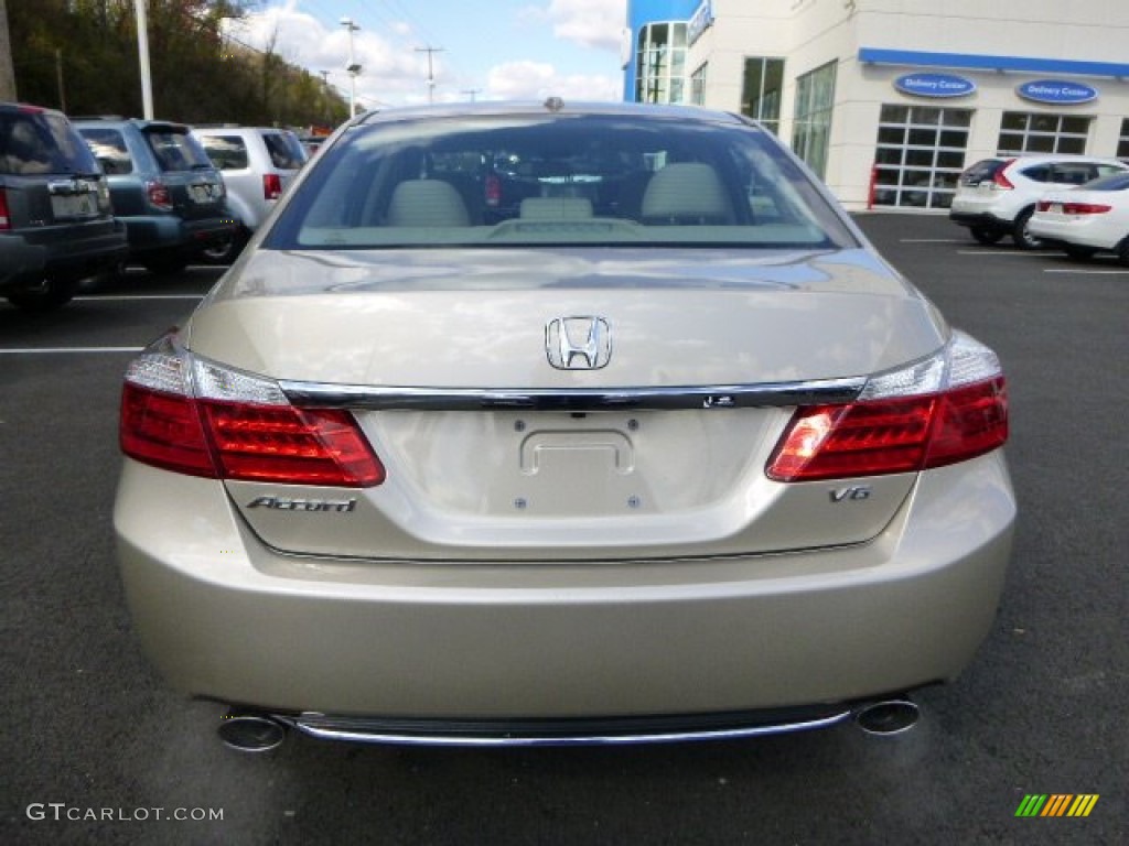 2014 Accord EX-L V6 Sedan - Champagne Frost Pearl / Ivory photo #4