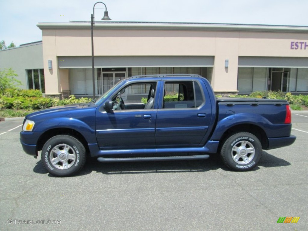 Dark Blue Pearl Metallic Ford Explorer Sport Trac